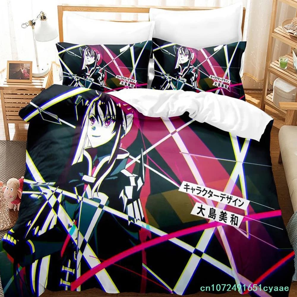 Black Summoner Bedding Set Single Twin Full Queen King Size Bed Set Adult Kid Bedroom Duvetcover Sets Anime Parure De Lit Bed
