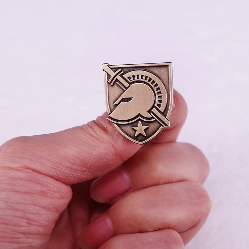 Esercito Black Knights Metallic Freeform Logo Auto Emblem pins zaino cappello borsa decorare distintivi medaglia regalo