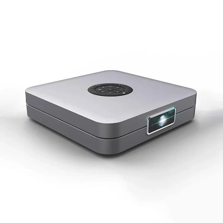 Mini Proiettore Android NewYinzam con Offset 100, Android 7.0, 300 ANSI Lumen, 2GB RAM, 32GB ROM, Autofocus