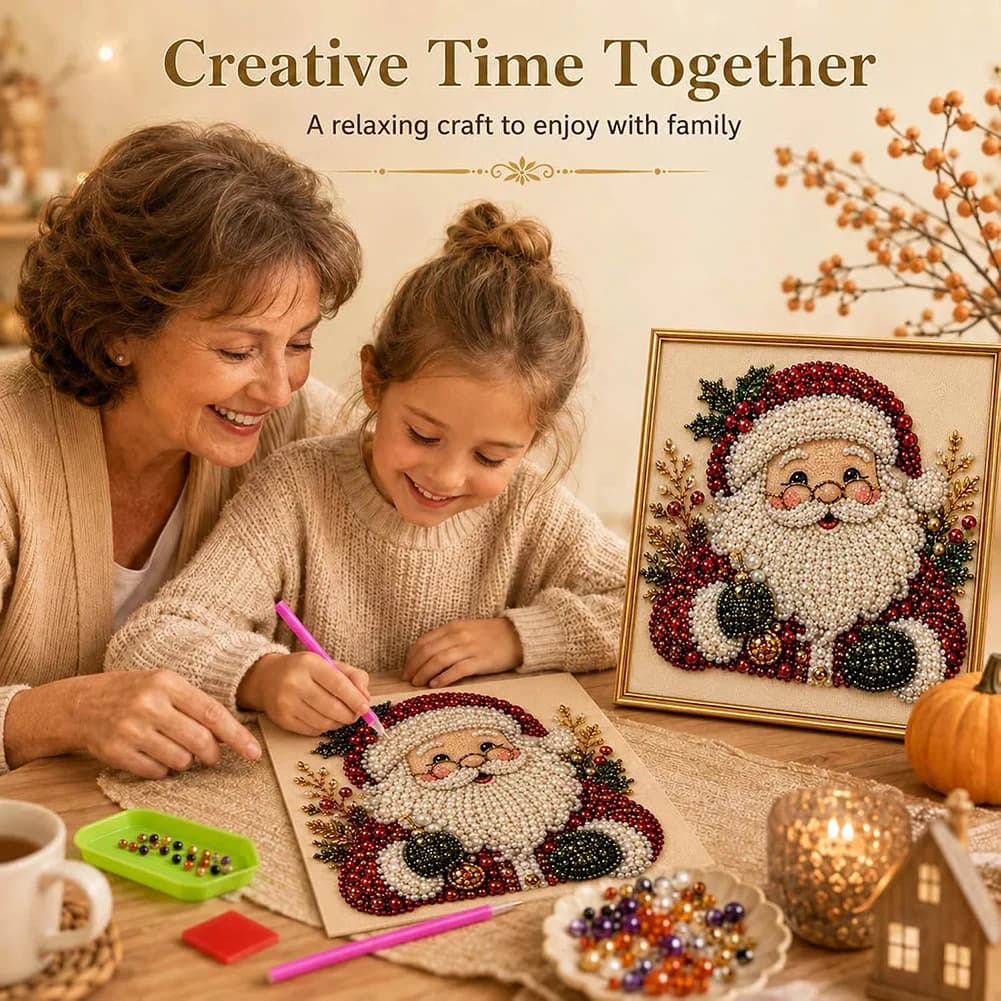 Framed Diamond-Painting Kit Stress-Relief Relaxing Diy Craft Kit Holiday Gifts For Women
