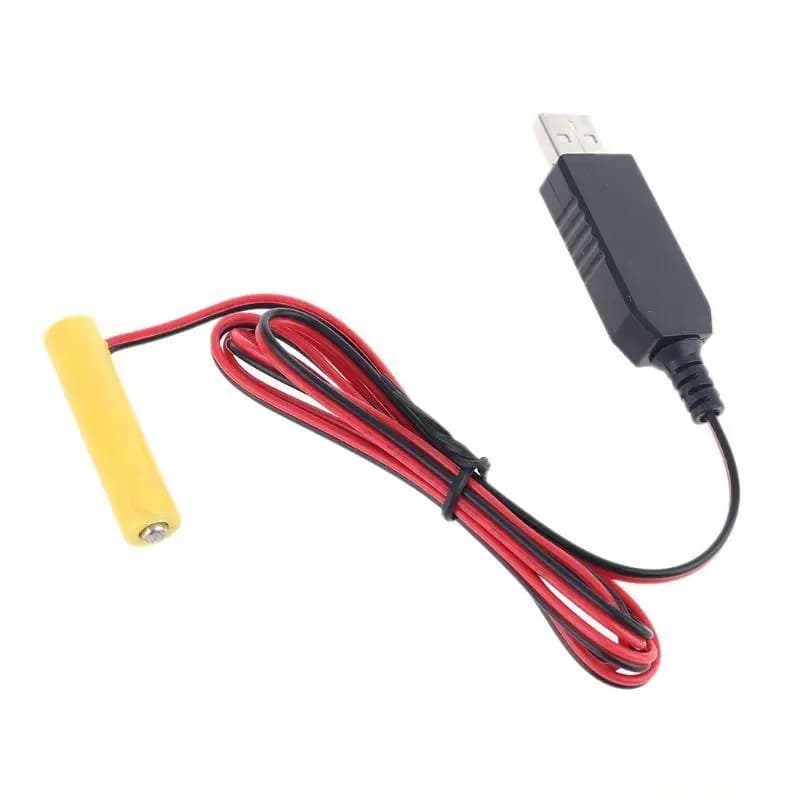 Cavo USB F62C 1.5/3/4.5/6V LR03 AAA Eliminatore batteria per lampada frontale a LED per giocattoli