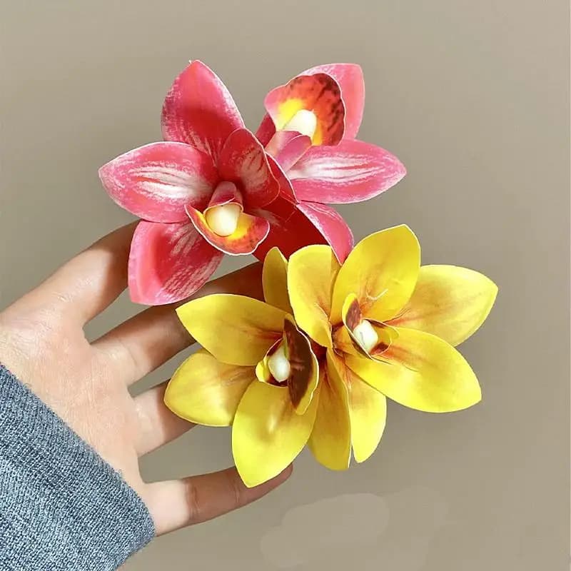 Bohemia Canna Flowers Hair Clips 1 4Pcs Small Bridal Hairpins for Hawaiian Party Wedding Women Accessories Decor