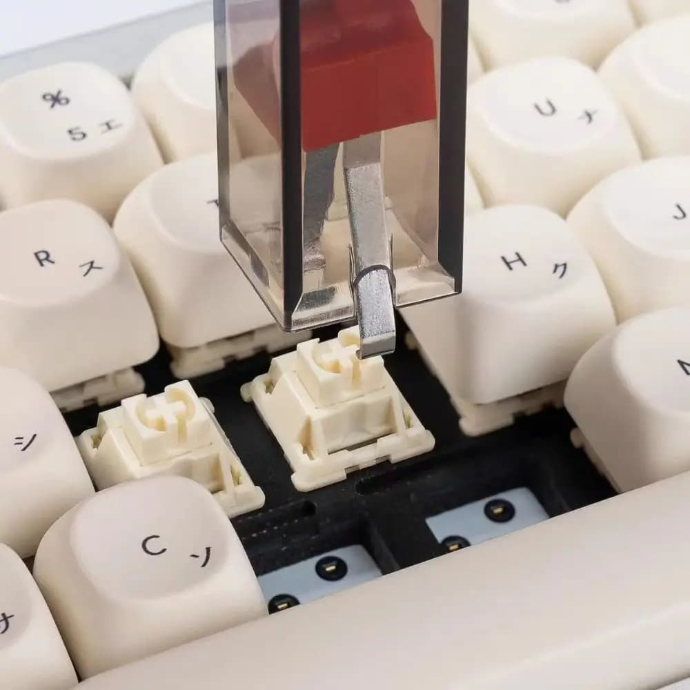 Estrattore per tasti 2 in 1 Estrattore per tasti multifunzione trasparente per tastiera meccanica Estrattore per interruttori per tastiera portatile fai-da-te
