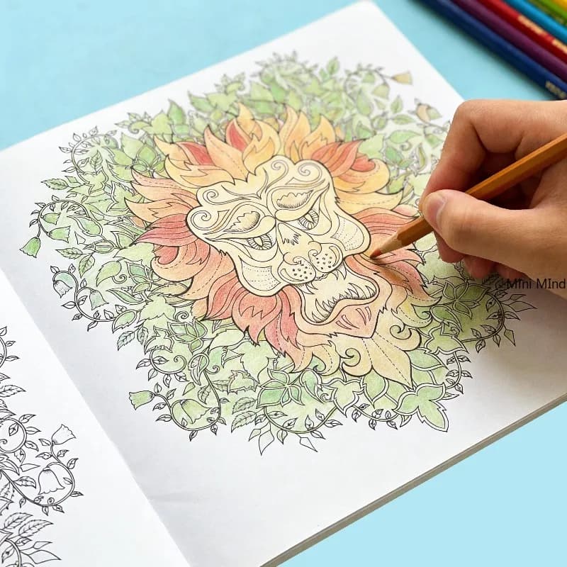 A Decompression Coloring Book for The Forest Series A Vivid Drawing Book That Helps Relax Through Painting 24 Pages