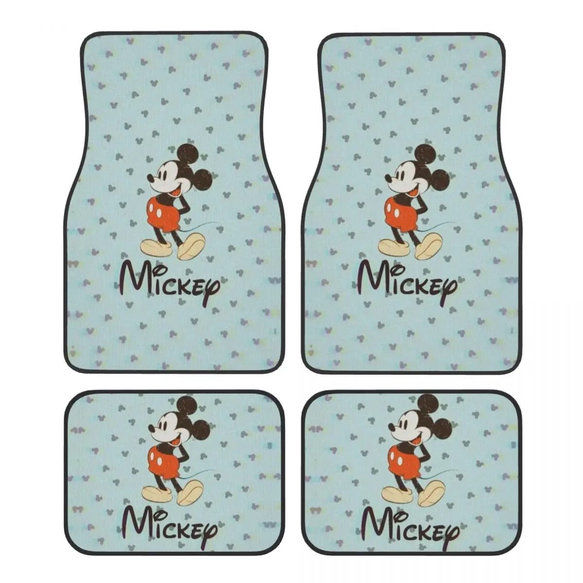 Tappetini Auto Mickey Minnie Mouse Universali Set Completo Antiscivolo per SUV e Berlina