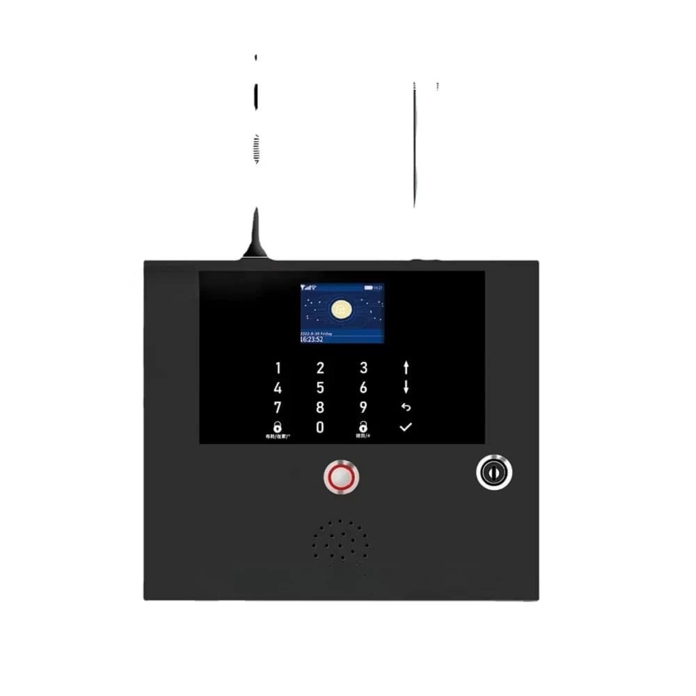 Sistema di allarme per il rilevamento del fumo antincendio di sicurezza domestica per porte metalliche interne con display touch screen