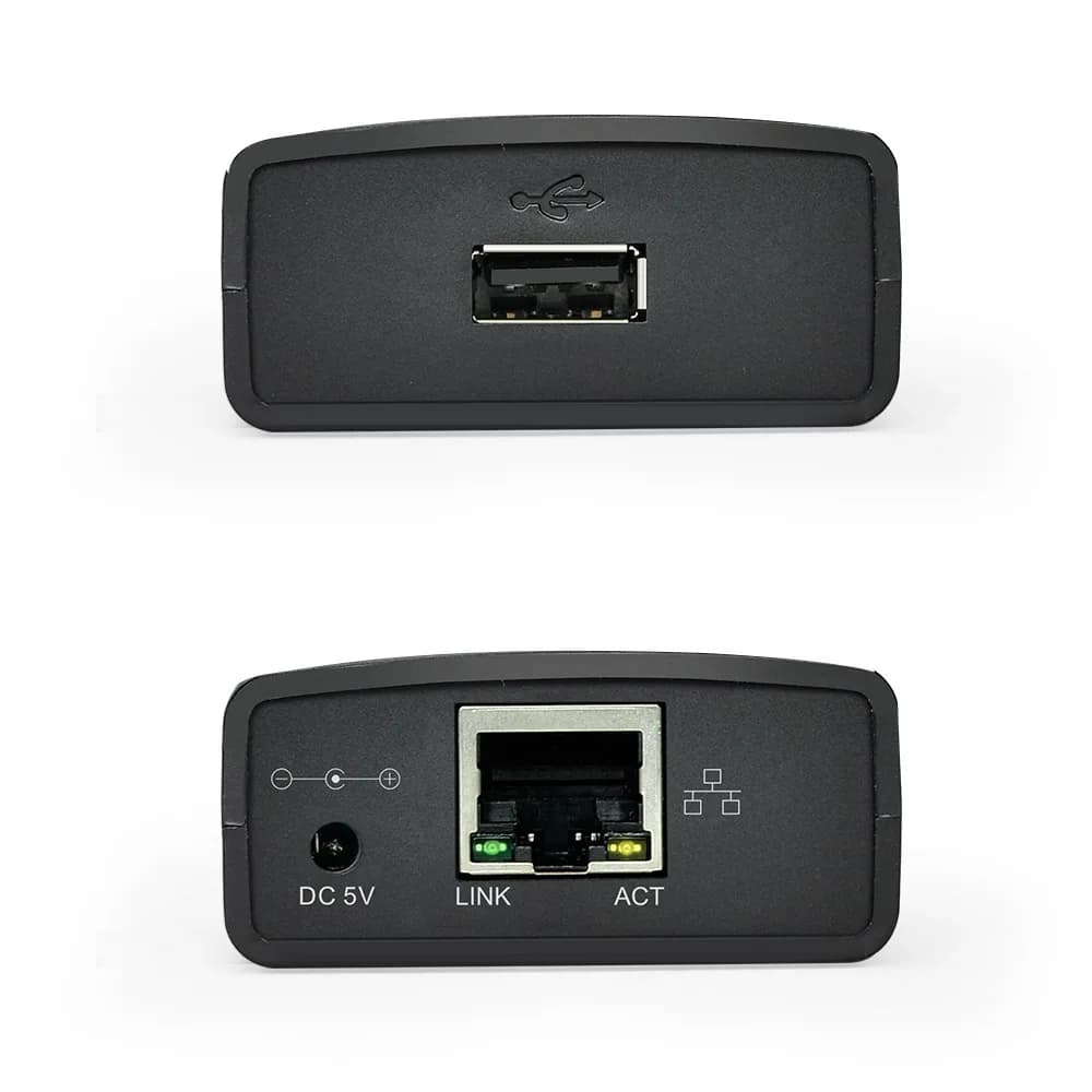 USB 2.0 LRP Print Server Share a LAN Ethernet Networking Printers Power Adapter