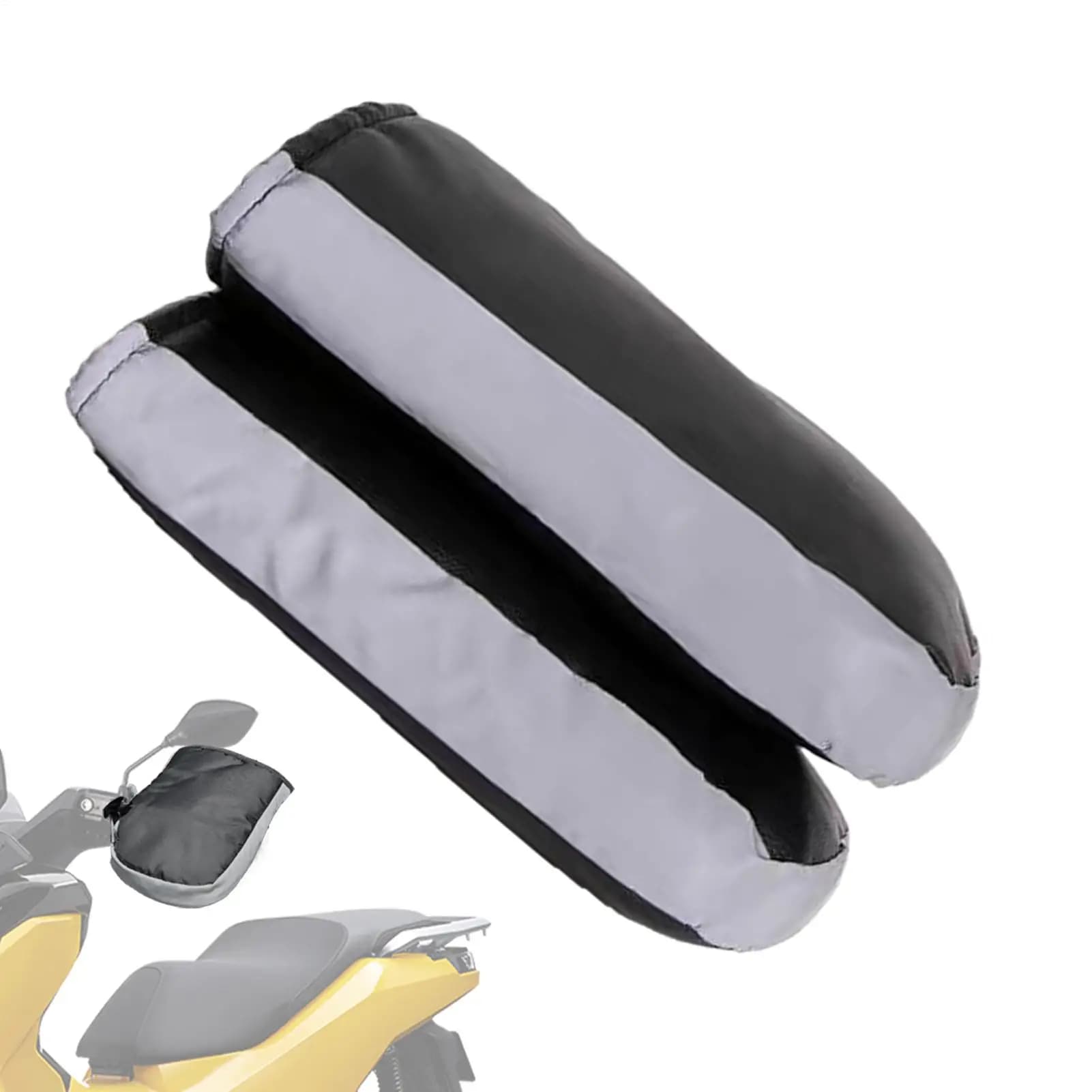 Guanti da manubrio per moto Manicotti da manubrio morbidi e caldi con striscia riflettente Guanti da scooter impermeabili per motoslitta E-Bike