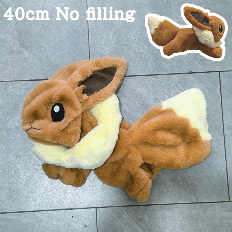 Pokémon 40cm Eevee Plush Toys Plushie Kawaii Anime Manual Semi-finished Leather Holster Pillow Pokemon Gift for Children Xmas