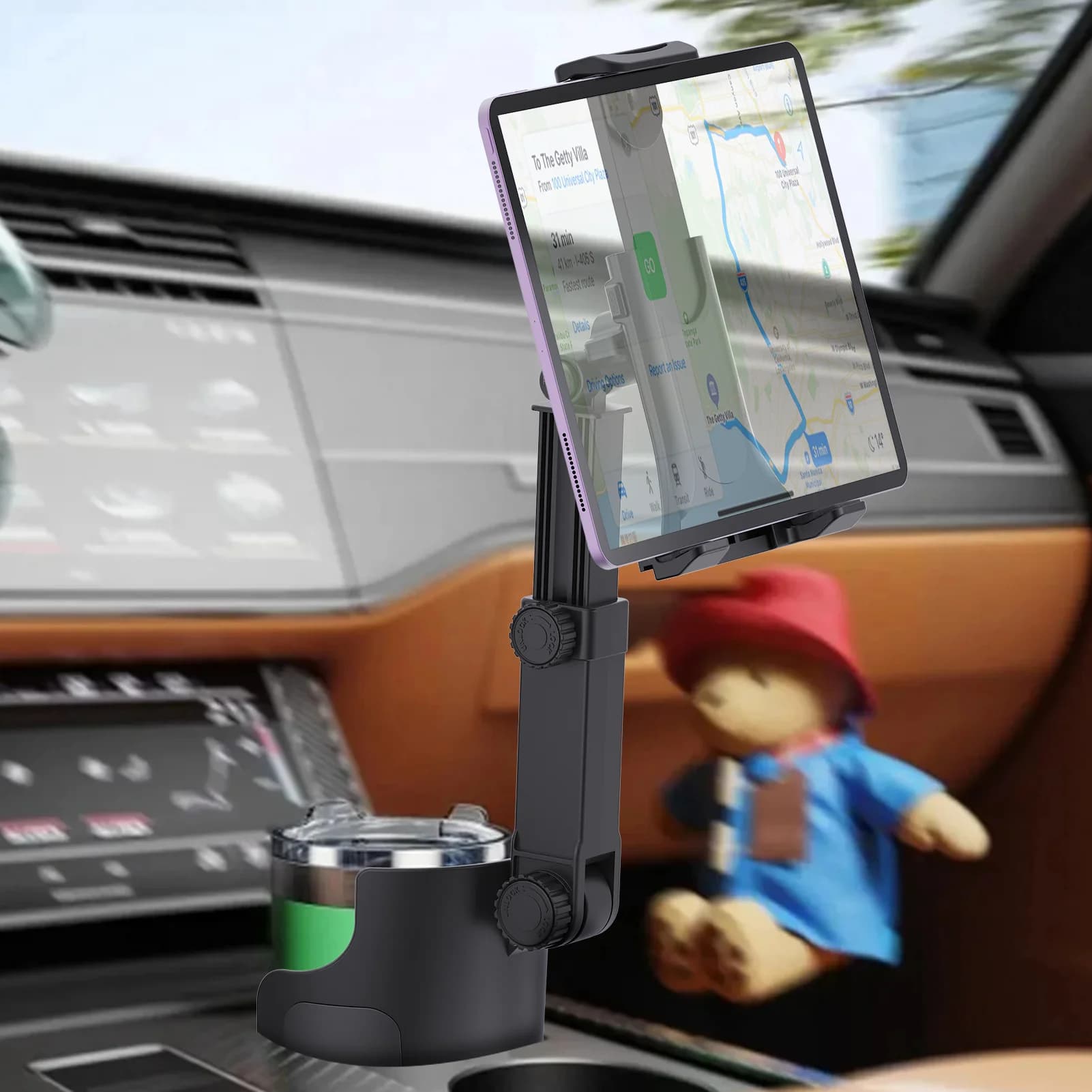 Supporto per tablet per tazza per auto Supporto per telefono Espansore Adattatore di supporto multifunzione per accessori per riporre gli accessori per l'organizzatore di bevande per interni auto