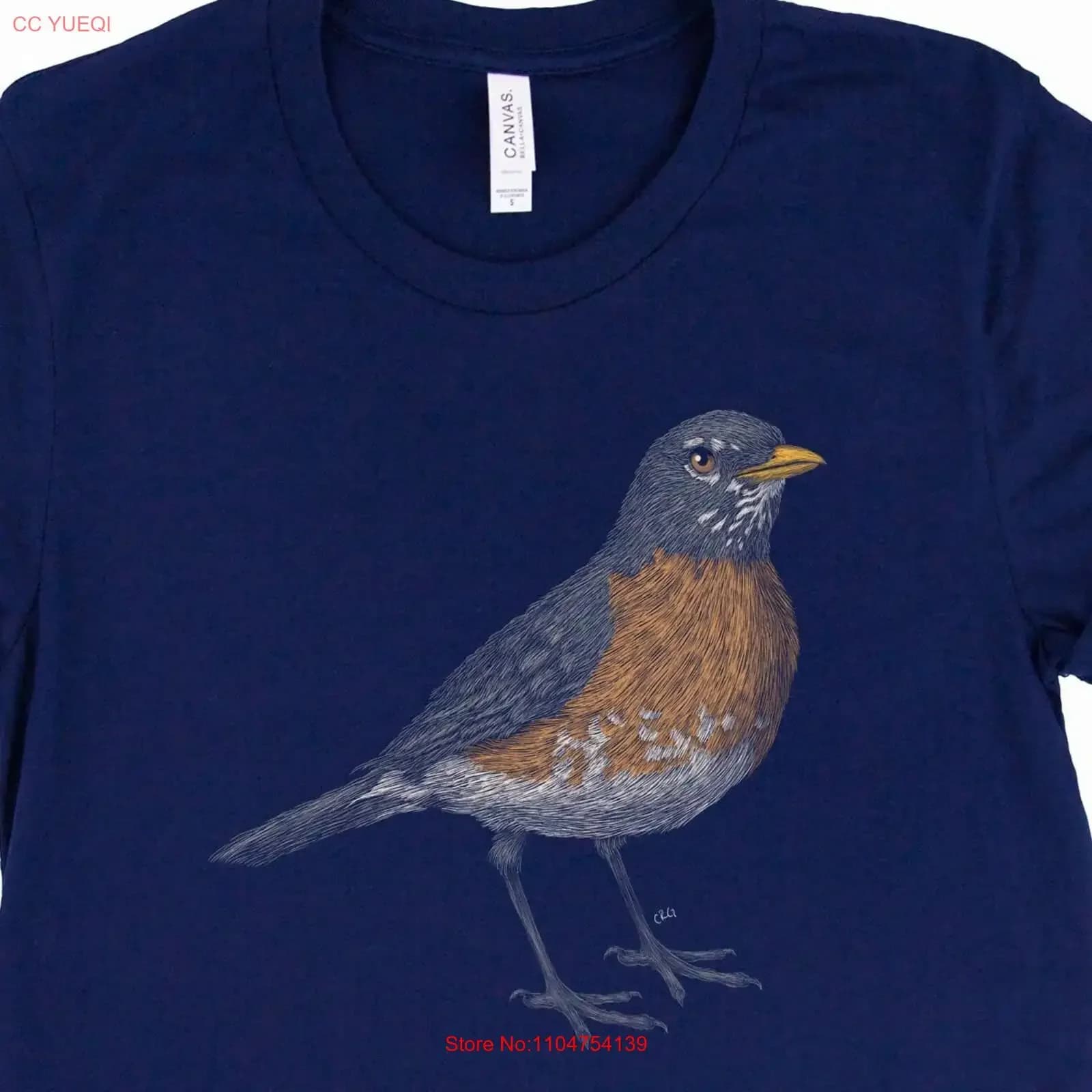 Robin T Shirt Bird American Lover Birding Watching vintage Washed fashion Stretched Slightly designer clothes