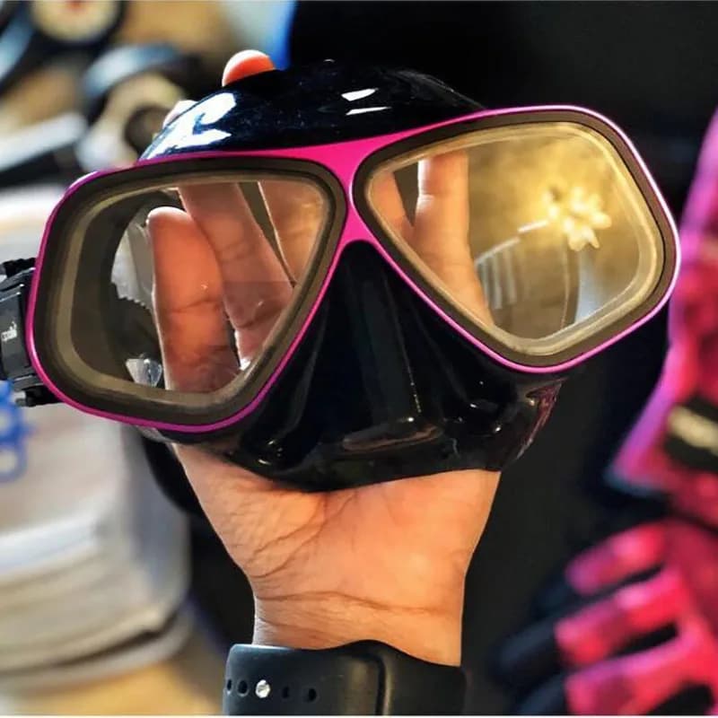 Free dive mask of Apollo similar Mask with aluminum alloy frame Swimming glasses 65 cc underwater diving masks Set of wet tubes for snorkeling