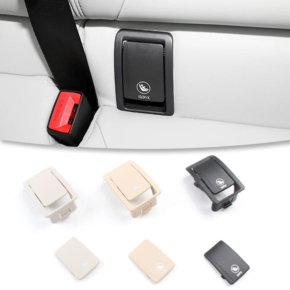 Car Rear Child Seat Safety ISOFIX Cover Replacement For BMW X6 G06 After 2020 Child Safety Belt Buckle Auto Interior Accessories