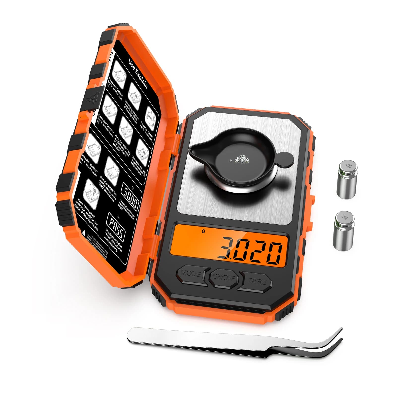 50g Mini Digital Balancing 0.001g High Accuracy Electronic Balancing Pocket Professional Milligram Peasing For Gold Jewelry
