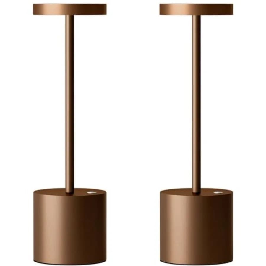 Lampada da Tavolo Senza Fili Ricaricabile con Batteria da 5000mAh, Luce da Tavolo Dimmerabile Portatile a LED per Ristoranti/Esterni