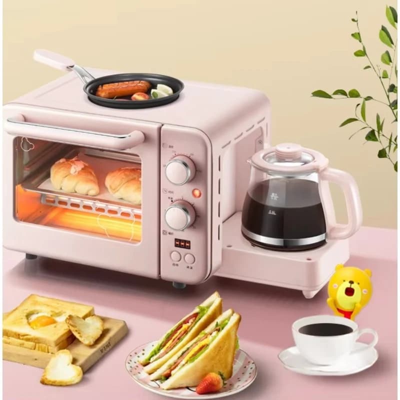 Macchina per la colazione 3-in-1 multifunzione: forno, padella e robot da cucina