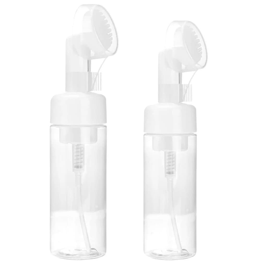 1Pc 100-250ml Detergente Per Il Viso Mousse Schiuma Maker Bottiglie con Spazzola Pulita In Silicone Sapone Portatile Pompa Schiuma Dispenser contenitore