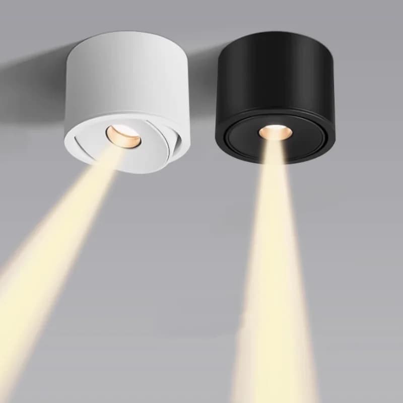 Nuovi faretti rotondi da incasso 3 ° Luci da soffitto a fascio singolo Faretti COB nascosti Luci d'atmosfera Faretto per museo