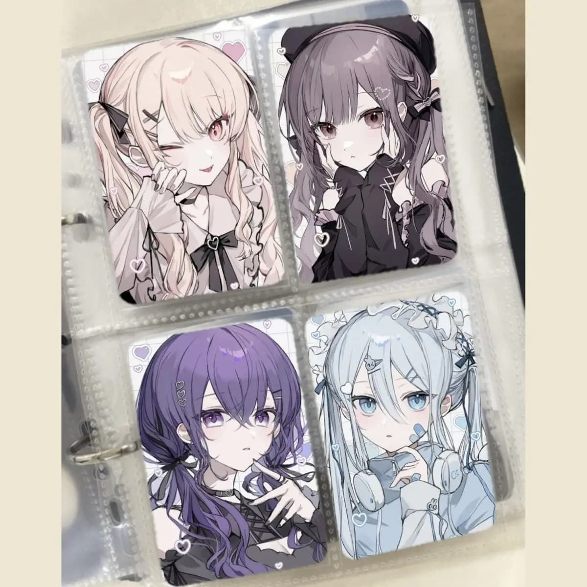 4PCS Anime Project Sekai Nightcord Lomo Piccola Carta Tesserino HD Piccolo Album Carte Fotografiche Per Ventole Collezione Cartolina Amico Regalo