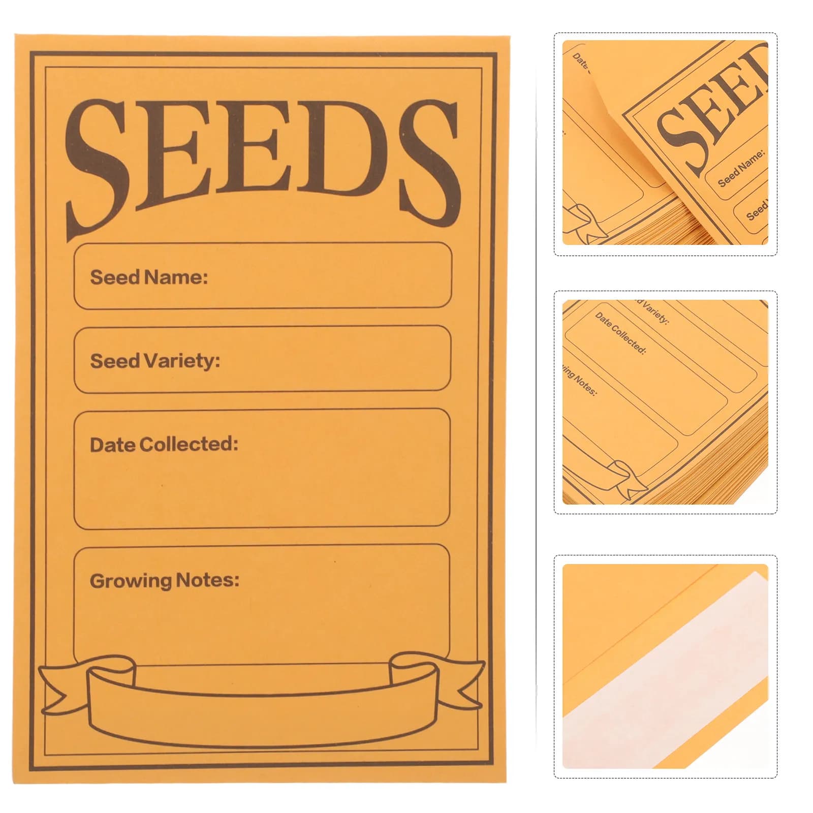 100 Pezzi di Buste in Carta Kraft Robuste, Piccole Buste per Conservazione di Semi di Fiori, Piante e Verdure, Organizzazione per Giardinaggio