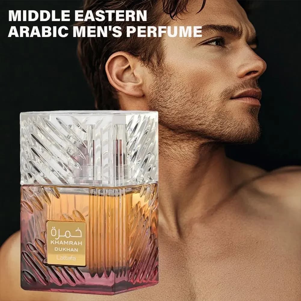 Profumi arabi originali da 100 ml Khamrah Profumo di legno di sandalo e pino a lunga durata Colonia Regalo di profumo di lusso da uomo