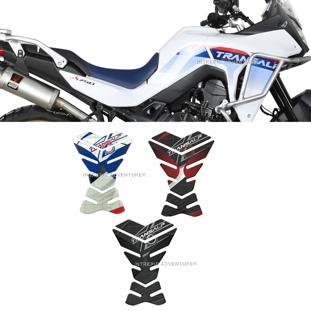 Adesivi in resina gel 3D Adesivo per protezioni serbatoio moto per Transalp XL750 XL XLV CDI 750 700 650 600 2001 2023 2024