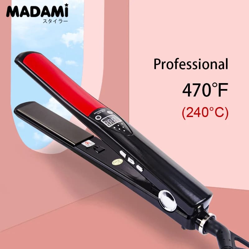 Professional Hair Plate Titanium Keratin Hair Flat Iron 240 °C 470 bian Tools for High Temperature Salon Hair Styling Dual Voltage