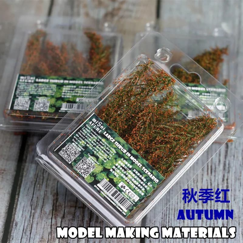 Mini arbusti vegetazione modello di erba simulazione rami di albero per materiali di scena militare fai da te kit Diorama 1 scatola