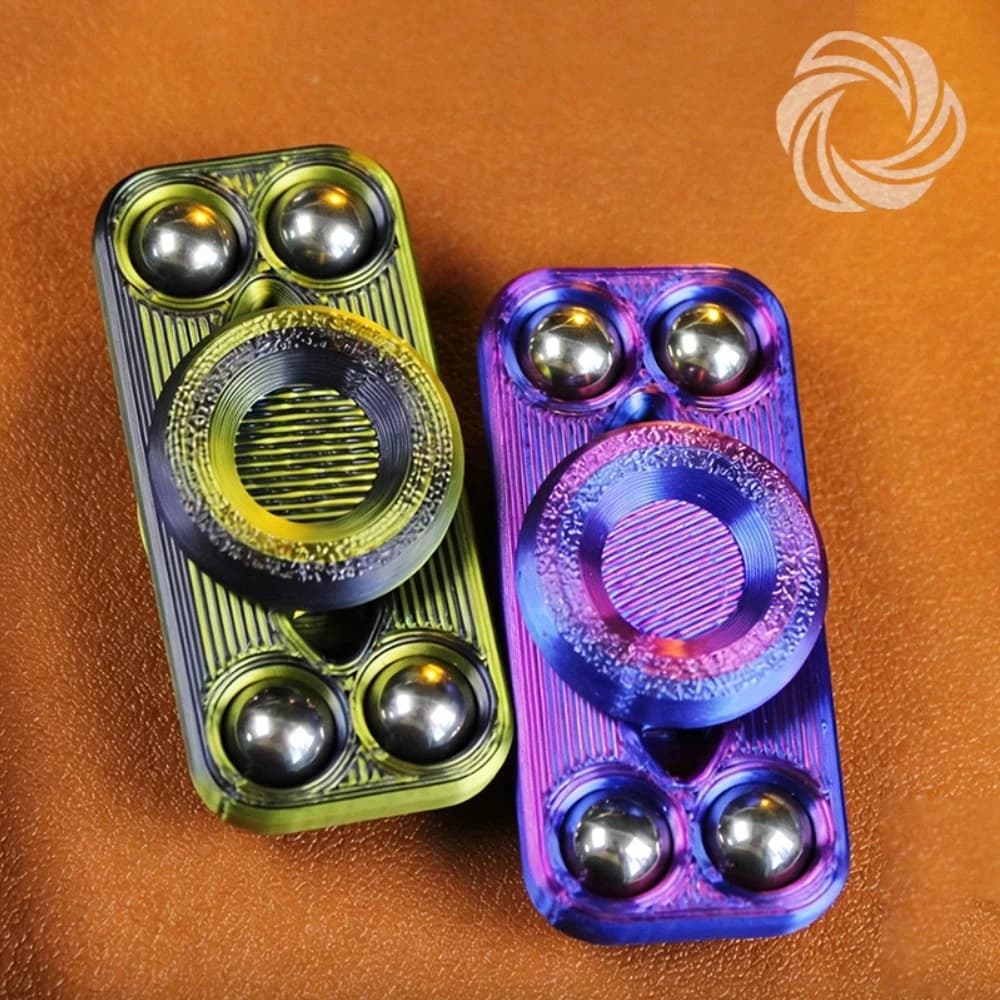Mobius EDC 3D Printing Little Ghost Two-blade Tactile Spinning Top Fidget Spinner Giocattoli Antistress per Adulti