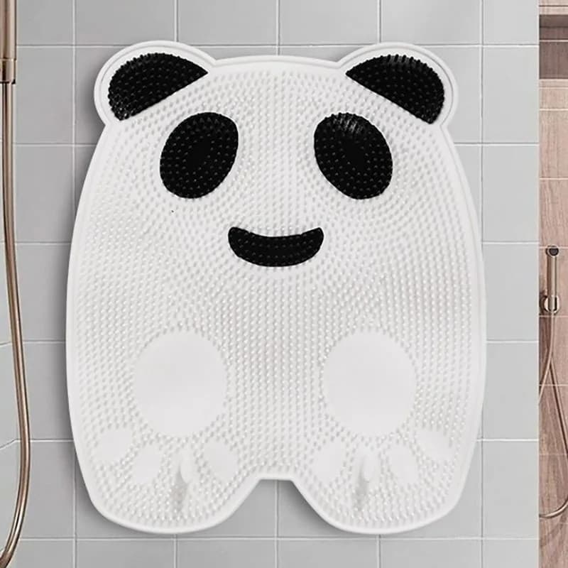 Scrubber per la schiena del piede per doccia con ventose Forniture multifunzionali per il bagno per uomo/donna Pulizia del corpo Tappetino per il lavaggio del bagno