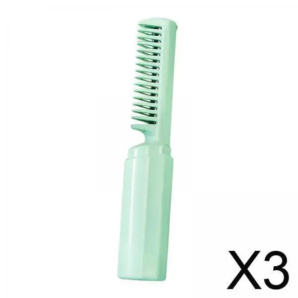 Brush 3 in 1, Mini Straightener, Multifunction Heater 3 Levels Temperature, Portable for Salon