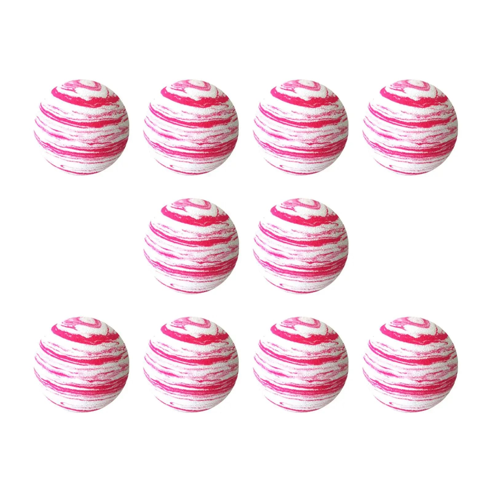 10 Pieces Golf Balls Golf Training Balls Durable Multifunction Golf Practice Balls Golfing Accessories for Garden Office Home
