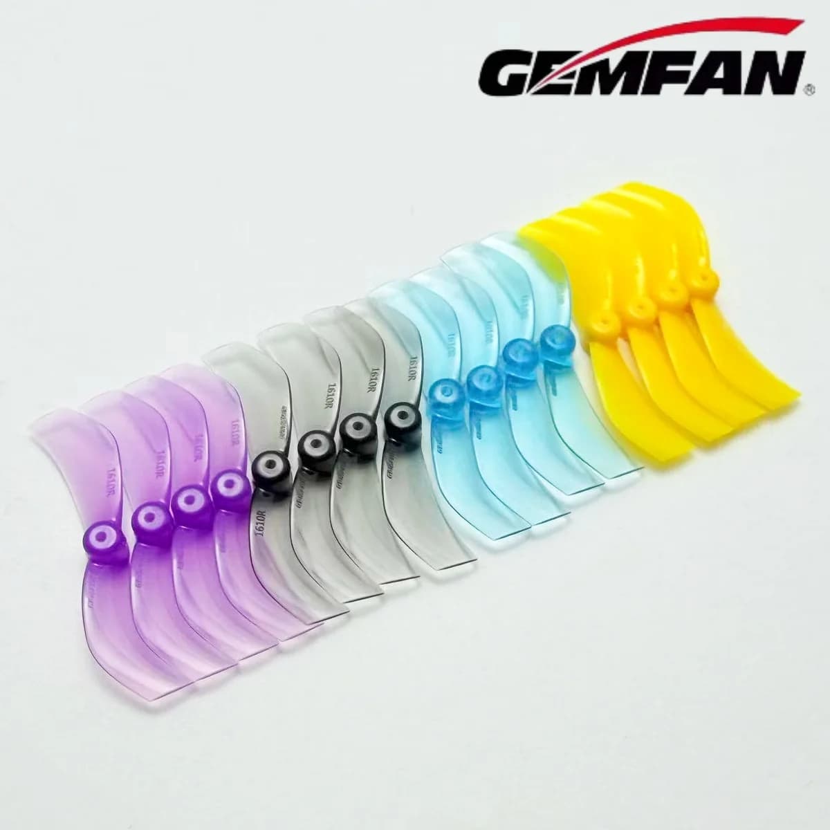4 Paia di Eliche Gemfan 1610 40mm a 2 Pale in PC con Foro da 1mm 1.5mm per Droni RC FPV Racing Freestyle Tinywhoop, Parti di Ricambio Fai-da-Te