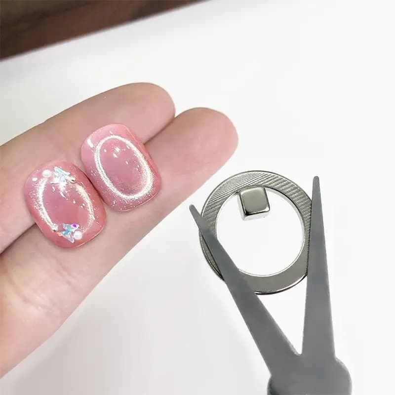 Magnete per nail art a forma di buco nero, effetto occhio di gatto, anello magnetico per smalto gel magnetico, strumenti per manicure.