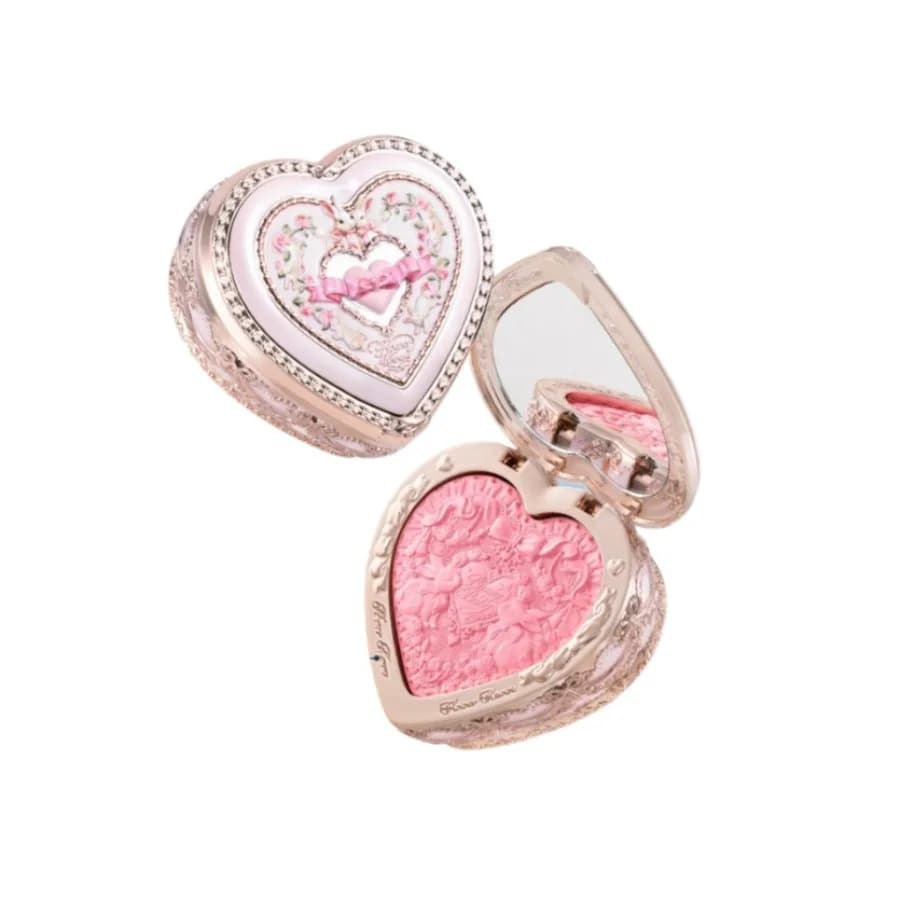 Flowerknows Garden Rose Blush in Polvere per Guance, Trucco Cruelty Free - Modella, Contouring Viso per un Finitura Naturale e Opaca