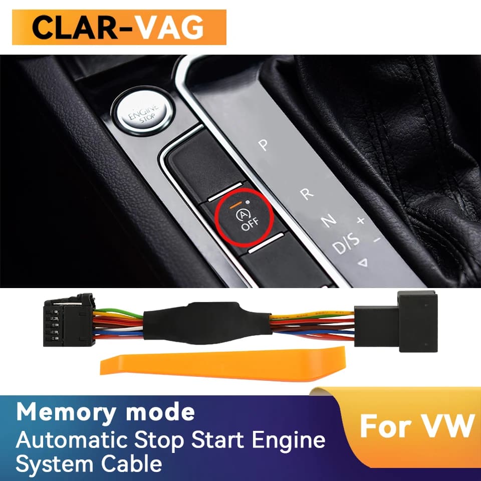 Per VW Golf 7 7.5 Passat B8 T-Roc Arresto automatico Avviamento Sistema motore Spegnimento dispositivo Sensore di controllo Spina Arresto Cancella Cavo di memoria Mod