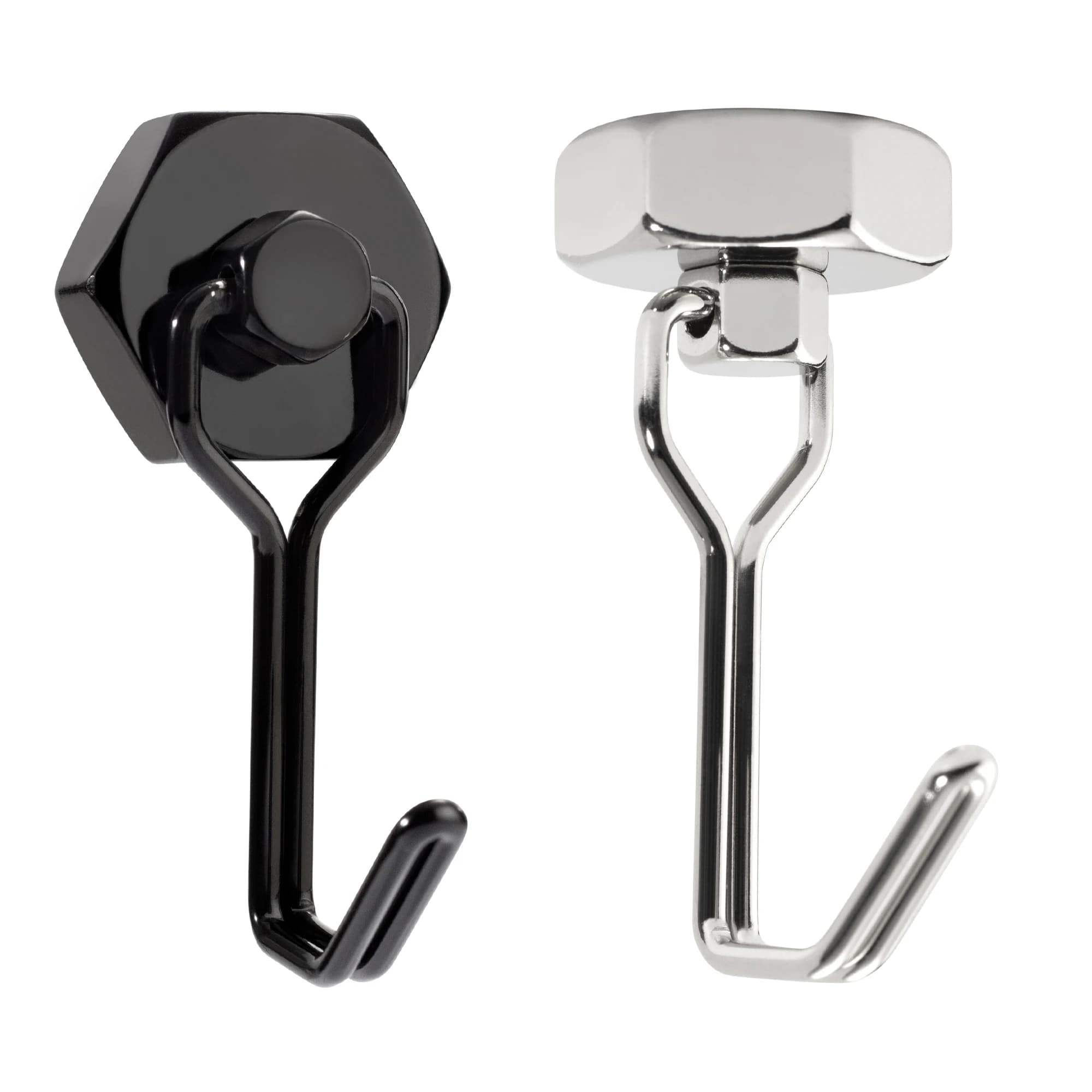 2 Pezzi Ganci Magnetici Potenti per Organizzazione Casa, Cucina, Frigorifero, Portachiavi e Appendiabiti Bagno