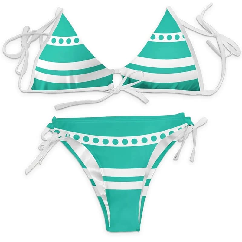 Costume da bagno con stampa cartoon anime Bikini Nami Costume cosplay Donna Costumi da bagno estivi sexy Abiti da festa di Halloween