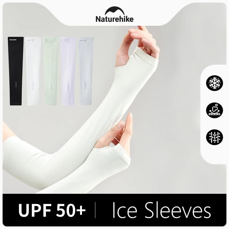 Naturehike Ice Sleeve Driving anti-uv Cool Feeling guanti per la protezione solare estivi in seta campeggio all'aperto escursionismo arrampicata maniche da equitazione