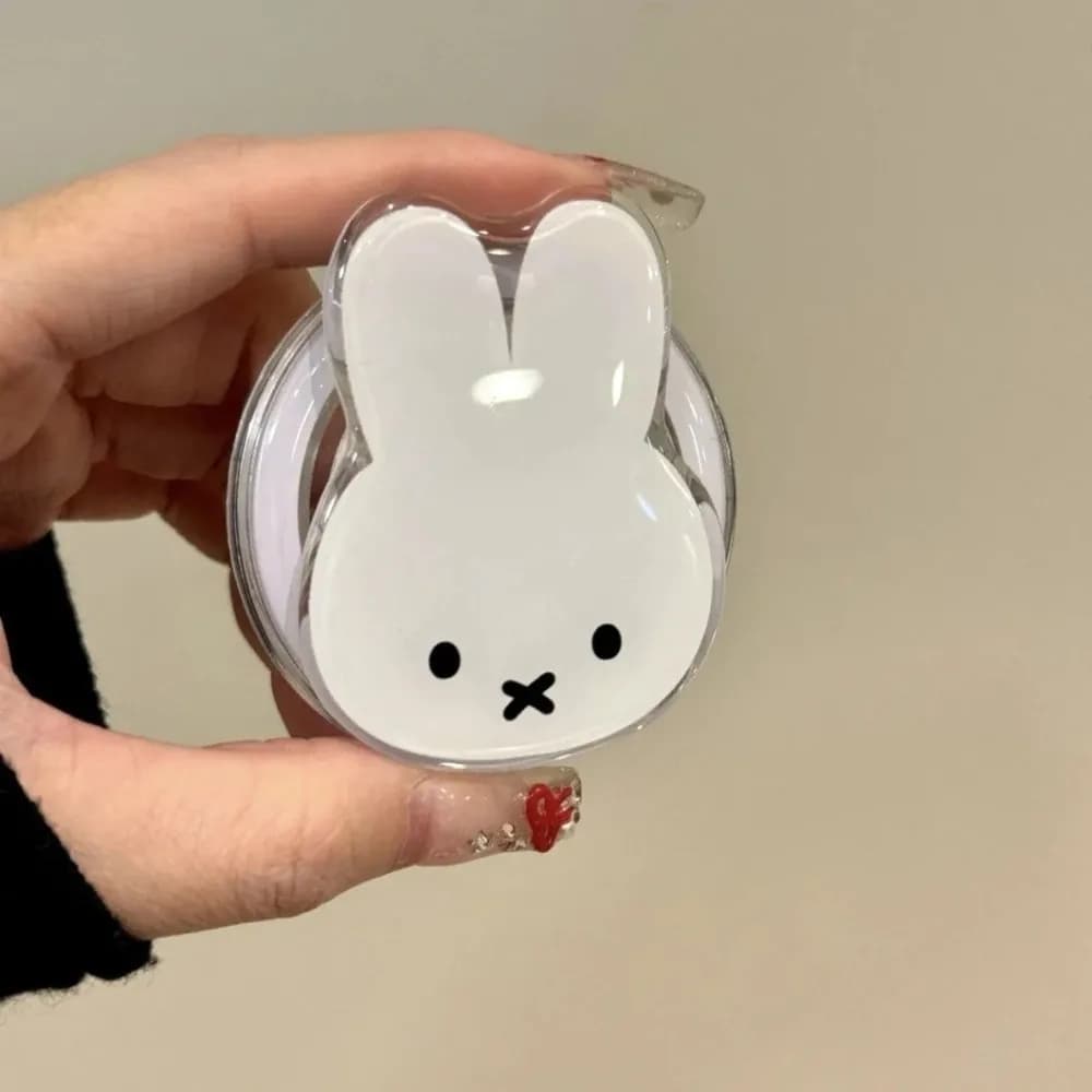 Supporto Magnetico Pieghevole Telescopico Portatile per Telefono Magsafe Kawaii Miffy, Decorazione Regalo Giocattolo per Ragazze