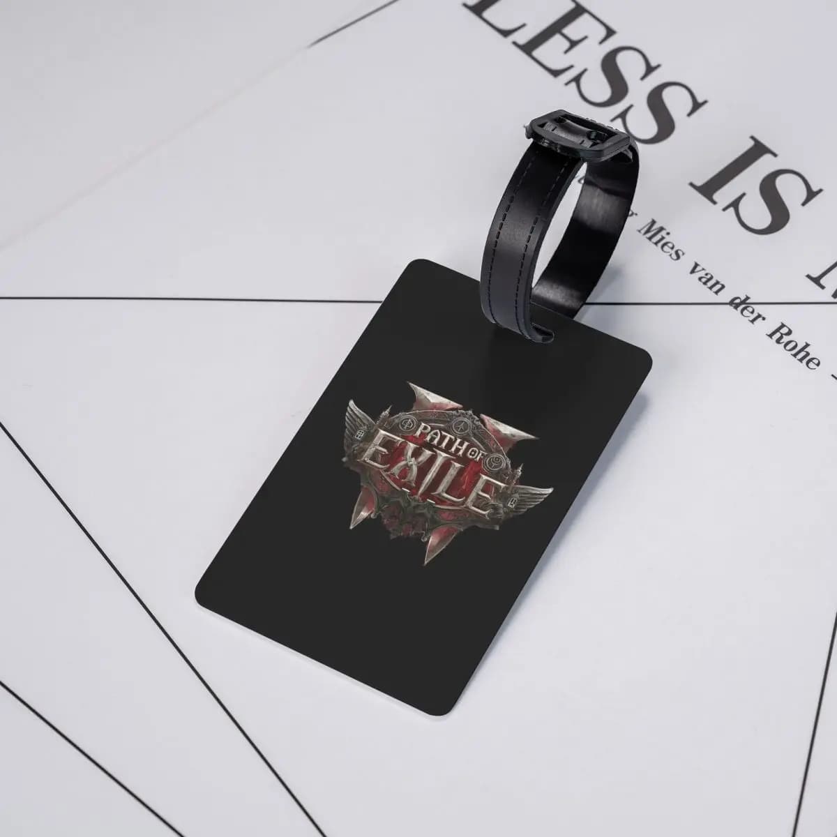 Etichette per Bagagli Path Of Exile 2, Accessori per Valigie, Tag per Bagagli da Viaggio, Porta Etichette con Nome e Indirizzo