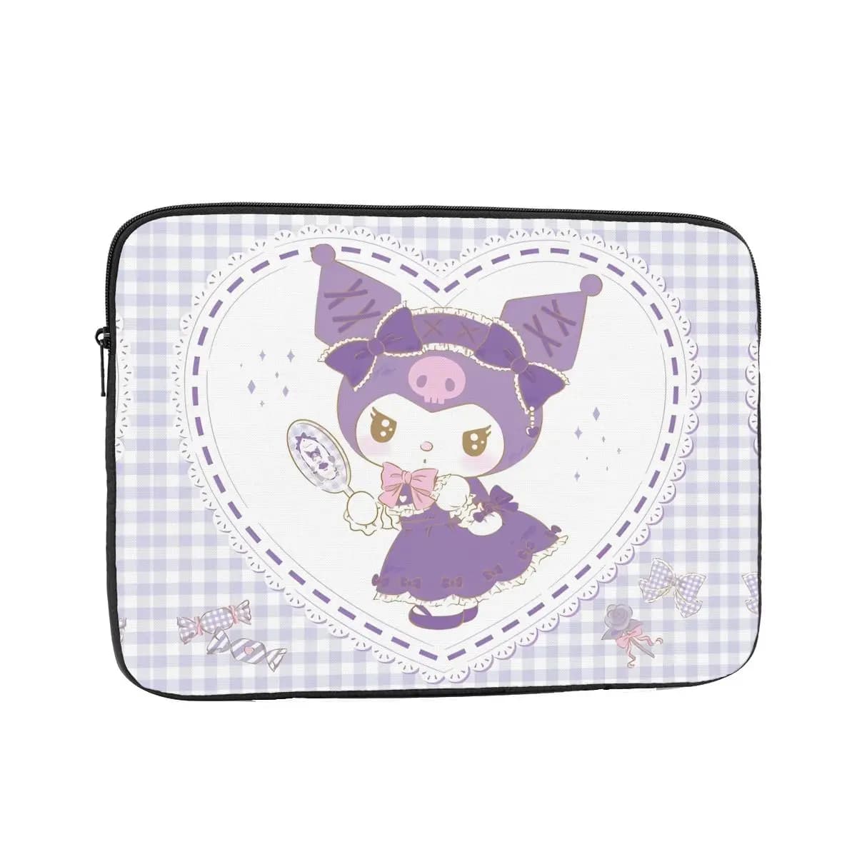 Custodia Protettiva per Laptop e Notebook Kuromi Kawaii Cartoon, Borsa Antiurto per Computer 12" 13" 15" 17"