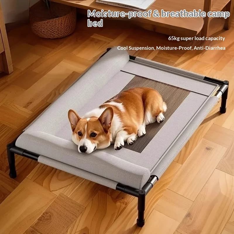 Cuccia Rialzata per Cani con Rete Traspirante Rinfrescante, Lettino per Animali Domestici di Piccola, Media e Grande Taglia, Lavabile, per Tutte le Stagioni, da Esterno e Interno, per Campeggio e Viaggi
