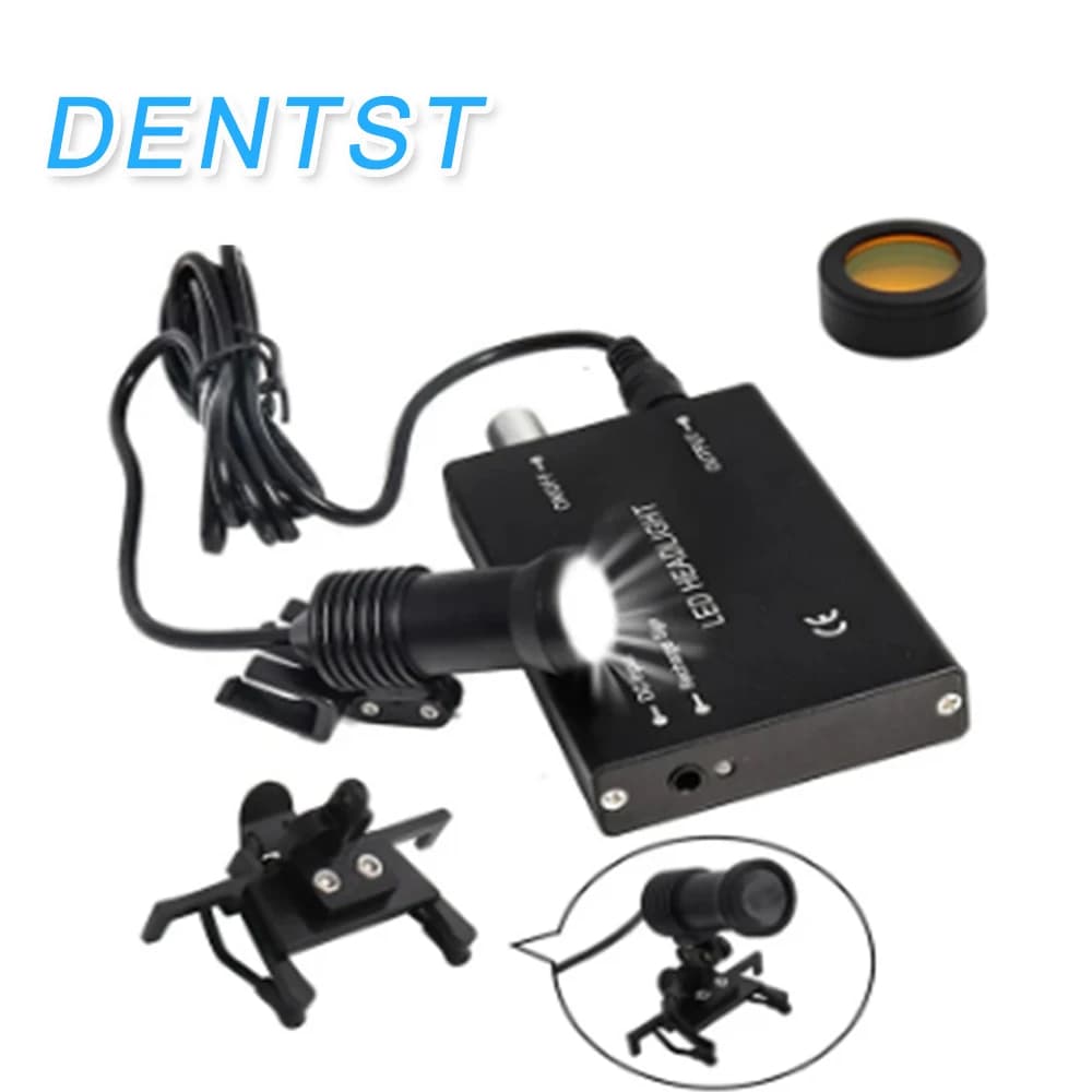 ​ Lente d'ingrandimento dentale Faro 3W/5W Luce LED ricaricabile 15000 Lux Cordless per binocolo chirurgico per dentista Lente d'ingrandimento ​