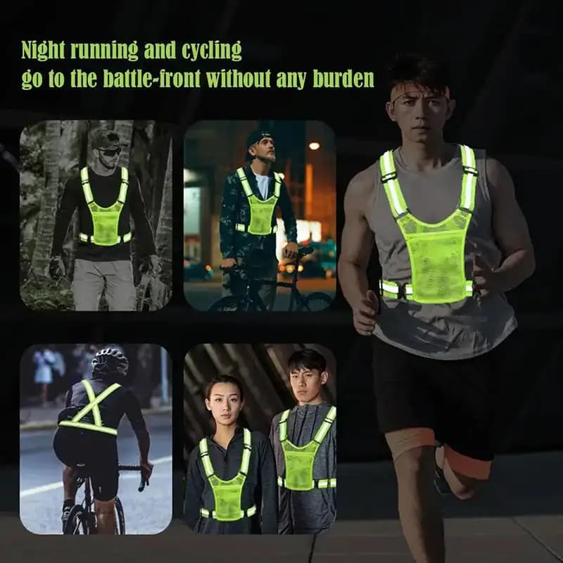 Reflective belt, Reflective vest for Outer, Reflective belt for Night Race, Reflective clothing, Reflective vest for Cycling