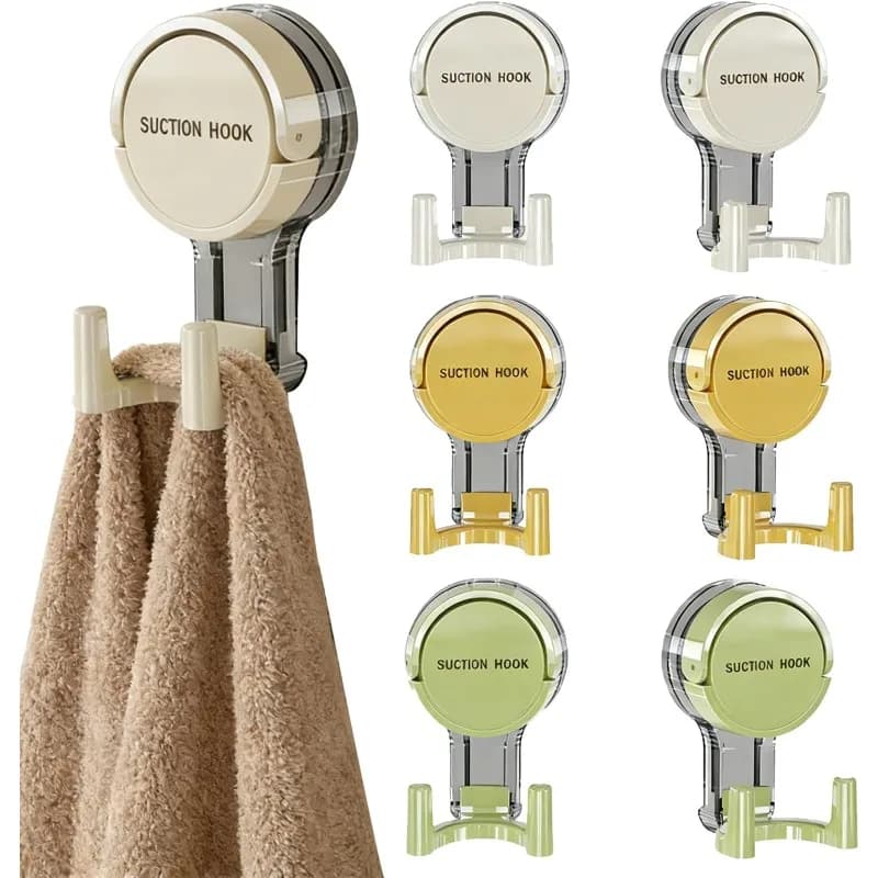 Ganci a ventosa potenti, adesivi senza tracce, senza foratura, per casa, bagno, cucina, retro porta, area WC, tenuta forte