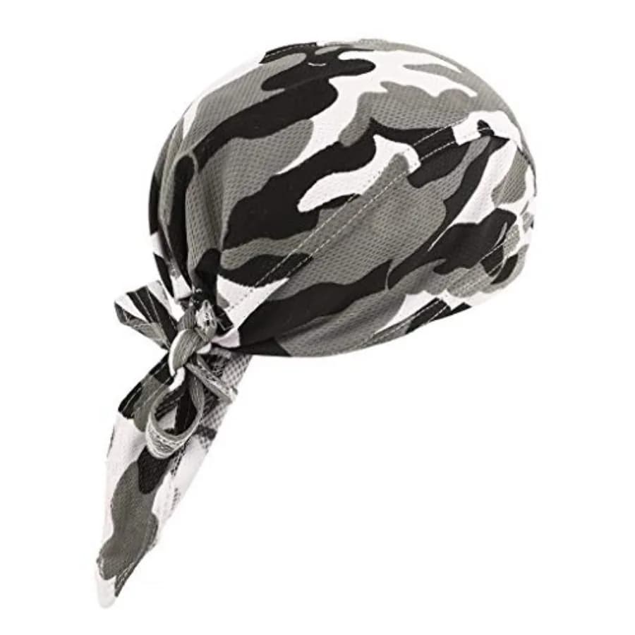 Greenery-GRE Head Tie Quick Drying Cycling Cap Headband Skull Beanie Bandana Do Rags Moisture Wicking Pirate Hat Helmet Liner
