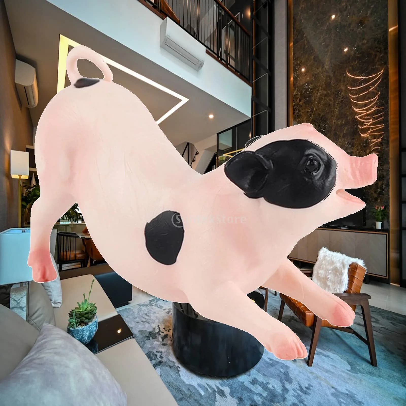 Simulation Poultry Piglet Model Kids Cognitive Craft Children Decorative Farmyard Animal Figure Educational Toy for Gift Cabinet