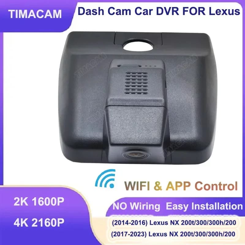 TIMACAM For Lexus nx200t nx200 nx300h nx300 Dash Cam Camera 4K 2160P Wifi Car DVR Video for Lexus NX AZ10 2014 - 2023