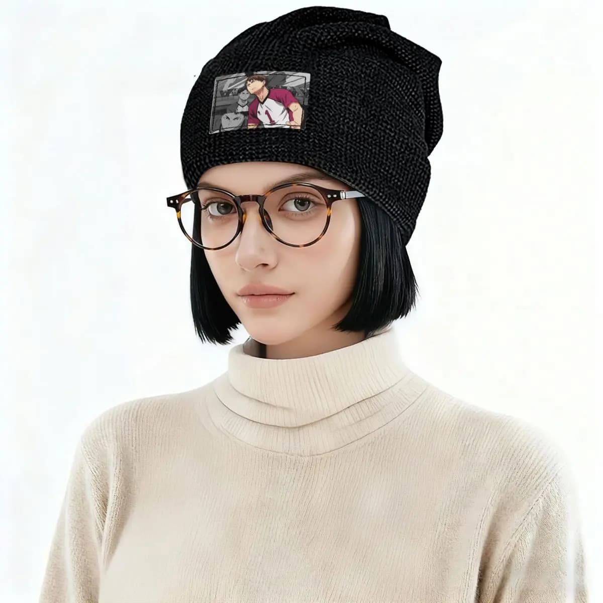 Haikyuu Manga Ushijima Wakatoshi Skullies Berretti Cappelli Caldo Autunno Inverno Berretto da esterno Foderato in pile Berretti per uomo Donna